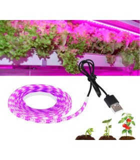 LED juosta augalų auginimui SMD2835-60 5V 7,2W  3m