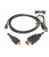 Kabelis HDMI-micro HDMI 19pol kištukai 1.5m CU HQ (HDMI 1.4) juodas