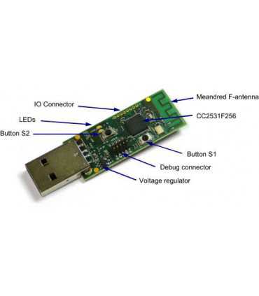 Zigbee valdiklis CC2531 su USB jungtimi