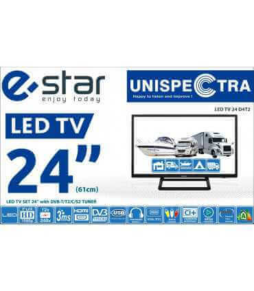 Televizorius eSTAR LED TV 24"/61cm galimas maitinimas 12V (automobilinis TV) 12V laidas nekompletuojamas