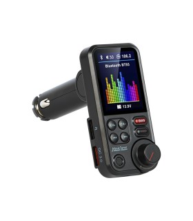 Auto FM siųstuvas su Bluetooth imtuvu ,laisvu rankų iranga ir krautuvas USB 1,0A max .23W FM imtuvas