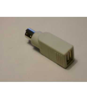 Perėjimas USB A lizdas- PS2 kištukas (klaviaturai ir pelei)
