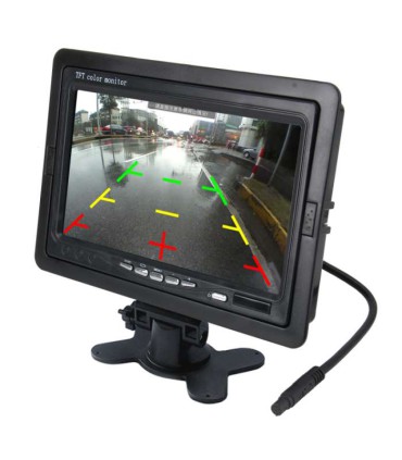 Monitor Monitorius automobiliui LCD7'' 2video inputs NTSC,PAL DC12-24V