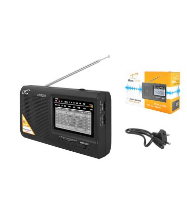 AM/FM radija ,MP3 grotuvas LTC-2026  AC230V turi vidinį akumuliatoriuarba 2xD baterijos
