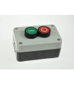 Jungiklis - mygtukas raudonas+žalias dėžutėje  ON-(OFF)+OFF-(ON)  5A 600V AC  22mm