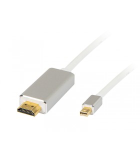 Kabelis mini DP (DisplayPort) 20pins - HDMI 19pins 1,8m