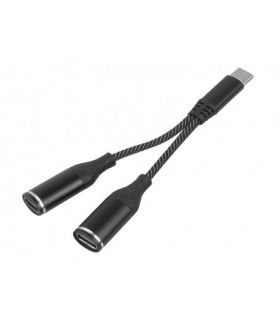 Šakotuvas   USB TYPE C  ( USB C )+ HUB 2 lizdai USB TYPE C  ( USB C ) (Krovimas +AUDIO ) SX-02