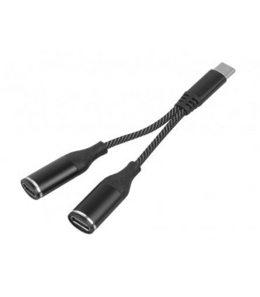 Šakotuvas   USB TYPE C  ( USB C )+ HUB 2 lizdai USB TYPE C  ( USB C ) (Krovimas +AUDIO ) SX-02