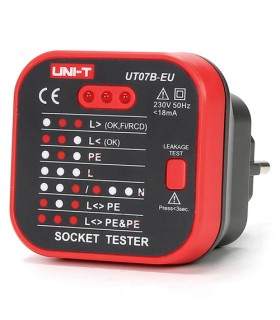 Testeris elektros tinklo lizdui UT07B /UNI-T/ , UNI-T