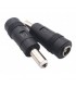 Perėjimas maitinimo šaltinio išėjimui DC 2.5/5.5 kištukas - 2.1/5.5 mm lizdas ZS21X55/25X55