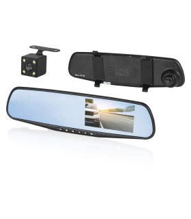 Vaizdo registratorius veidrodis | DVR su galine vaizdo Blackbox F600 kamera