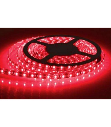 Šviesos diodų juosta 60LED 1/m DC12V 7.2W/1m hermetinė IP65 raudona