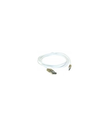 Greito krovimo laidas USB2.0 A  -Micro 5p metaliniai kištukai baltas 1,8m  iki 3A