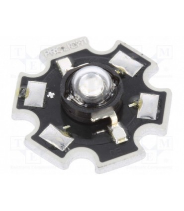 Šviesos diodas 3W UV (Ultravioletinis) 130°, 700mA, 390÷410nm, Pmax: 3W, SMD, 3.1÷4.35V