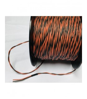 Silikoninis kabelis, labai lankstus ir elastingas 2x 0.50mm²  su silikonine izoliacija +135*C, juodas ,raudonas