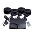 Stebėjimo sistema  CCTV su 4 kameromis ir vaizdo keitikliu