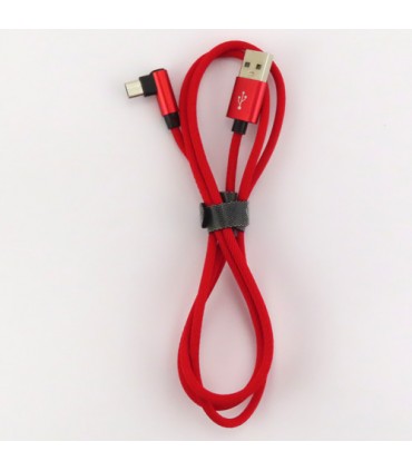 Kabelis mikro USB kištukas kampu - USB 2.0 A kišukas  1.0m