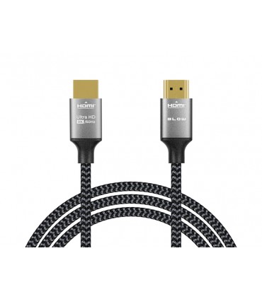 Kabelis HDMI-HDMI 19pol.kištukai  kištukai 1.5m (HDMI 2.1) pintas 8K 60Hz 48Gbps / 4K 120Hz