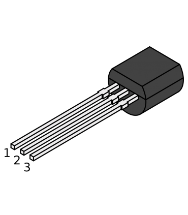 Tranzistorius NPN 80V 0,1A 0,5W 150MHz
