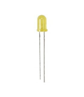5mm mirksintis šviesos diodas geltonas (25.2)