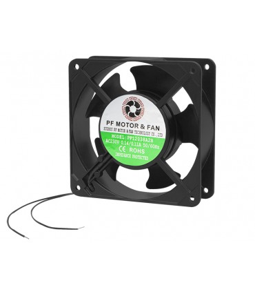 Ventiliatorius  120x120x38mm su guoliais 220V be apsisukimo daviklių