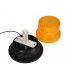 Signalinis LED švyturėlis su magnetu geltonas (oranžinis) 12-24Vdc  , Strobo dažnis apie 500kartų /1 min
