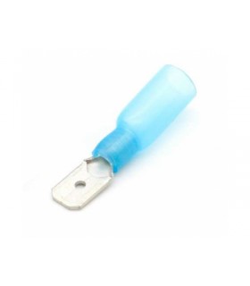 Kištukas 6.3mm 1.8-2mm² termo susitraukianti izoliacija mėlynas HMDD2-250