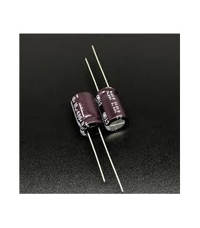 Elektrolitinis kondensatorius 10uFx400V, 105C, 10x20mm JAMICON