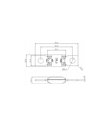 Automobilinis saugiklis POWERVAL-CAL2 400-1200A 32V 68.6mm MTA