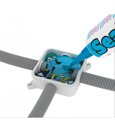 Dielektrinis sandarinimo gelis (žele).Sandarinimui vamzdžių, el. laidų, el.instaliacijai,   ir t.t. 310ml.