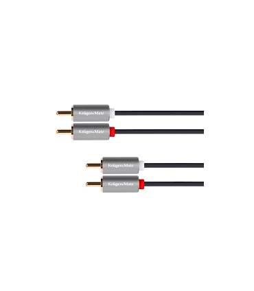 Kabelis 2xRCA - 2xRCA kištukai 5.0m METAL