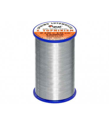 Lydmetalis Sn60/Pb40 1,00mm 1Kg be fliuso (tik profesionaliam naudojimui)