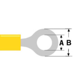copy of Kilpa M4 Ø4.3mm raudona 0.5-1.0mm² laidui (RV1.25-4L) RoHS