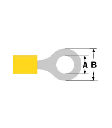 copy of Kilpa M4 Ø4.3mm raudona 0.5-1.0mm² laidui (RV1.25-4L) RoHS