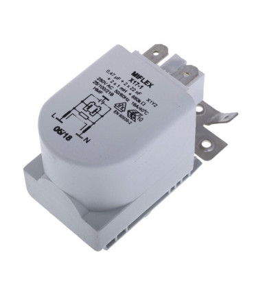 Tinklo filtras univ. X17-1 250VAC, Cx- 0.47uF, Cy- 27nF, 1mH