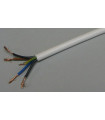 Kabelis OMY5 x0,75mm varinis lankstus apvalus baltas (BVV-LL, OMY 5×0.75, 300/300V)