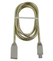 Laidas USB2.0 A kištuklas -Micro 5p kištukas metalinis kabelio šarvas 1m