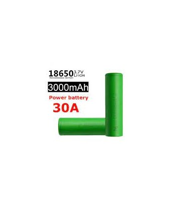 Akumuliatorius  Li-Ion  US18650VTC6-30   3000mAh , 3120mAh Li-Ion 3.7V  Ø18.0x65mm