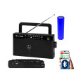 Radio imtuvas AM/FM  ,Bluetooth grotuvas RA9  maitinimas AC230V arba akumuliatorius 18650