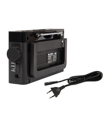 Radio imtuvas AM/FM  ,Bluetooth grotuvas RA9  maitinimas AC230V arba akumuliatorius 18650