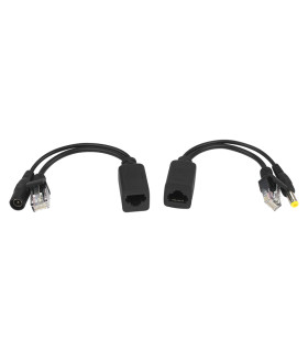 Adapteris  PoE RJ45 maitinimo perdavimui per LAN kabelį  12 V DC iki 400m.
