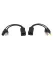 Adapteris  PoE RJ45 maitinimo perdavimui per LAN kabelį  12 V DC iki 400m.