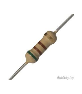 Rezistorius 1W 120kΩ, 1W,5%, Ø0.6x26mm