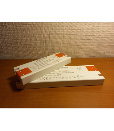 Impulsinis maitinimo šaltinis 60W-24V-2.5A IP20 2.5A,220VAC  60W , 190*58*17mm