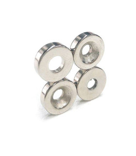 Neodimio N35 apvalus magnetas su M5 skyle 20x3.5x5mm  1vnt .