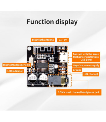 XY-BT-Mini Bluetooth 5.0 audio grotuvas