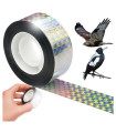 Dvipusė holografinė atšvaitinė juosta – 24 mm – 50 m – paukščių baidyklė nelimpanti