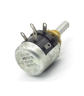 Potenciometras 2x2,2Kom,CP3-30G, 15mm arba 30mm ranknėlė
