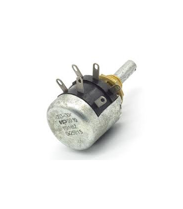 Potenciometras 2x2,2Kom,CP3-30G, 15mm arba 30mm ranknėlė