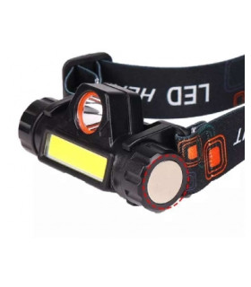 copy of Žibintuvėlis ant galvos įkraunamas 10W LED su 2x18650, 3,7V akumuliatoriais  ir pakrovėju